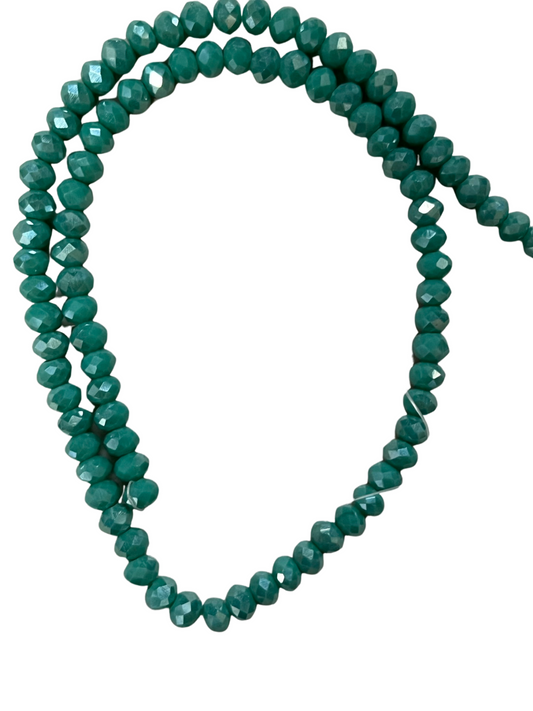 GLASS RONDELLE 6X4MM