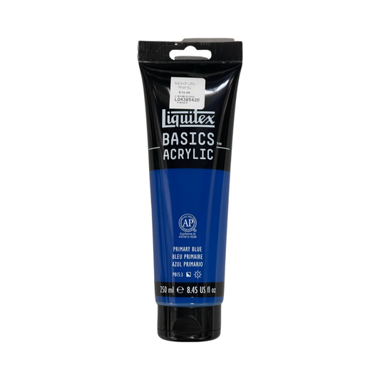 LIQUITEX BASICS ACRYLIC 250 ML PRIMARY BLUE