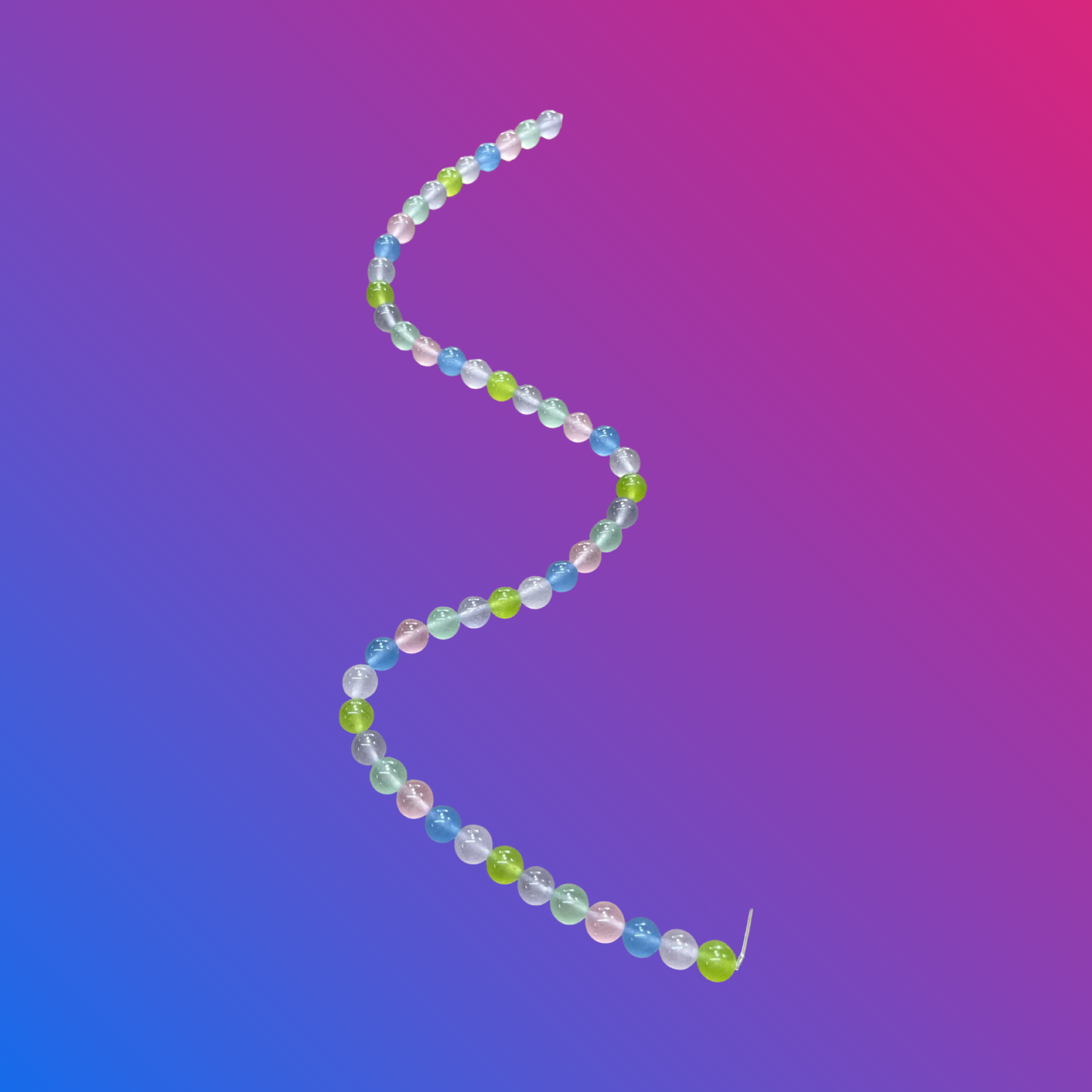 JADE MALAYSIA 8MM ROUND 12 COLORS 1 STRAND