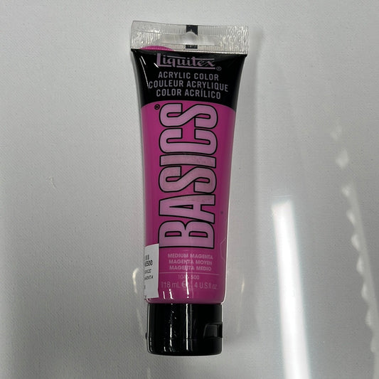 LIQUITEX BASICS ACRYLIC ACRA MAGENTA 4 OZ