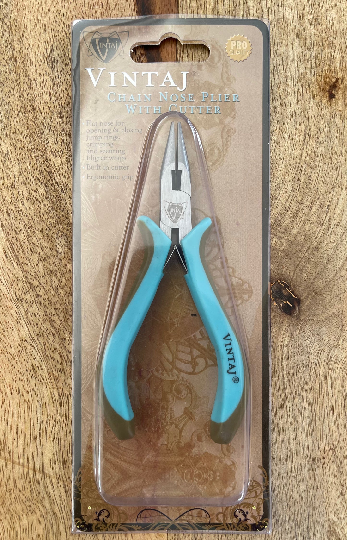 PLIER CHAINNOSE WITH CUTTER VINTAJ