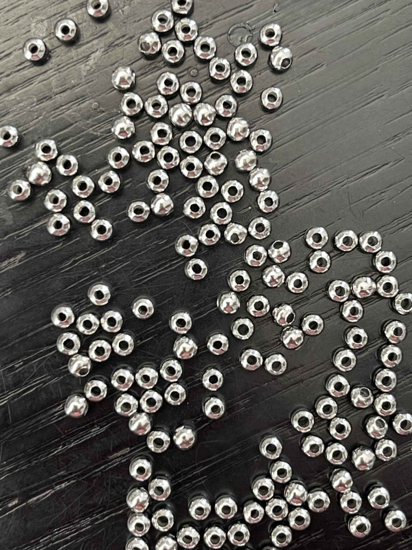 BEAD 3X3MM STAINLESS STEEL 50 PC