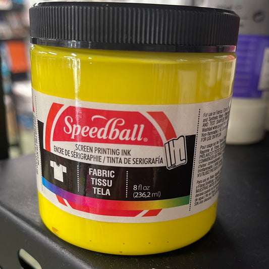 INK SCREENPRINTING FABRIC SPEEDBALL 8 OZ YELLOW