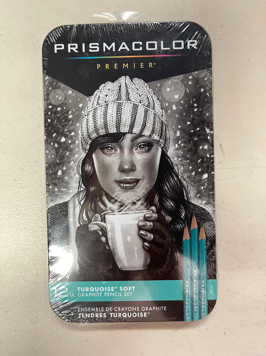 PRISMACOLOR PENCILS GRAPHITE TURQUOISE PENCILS 12 PC
