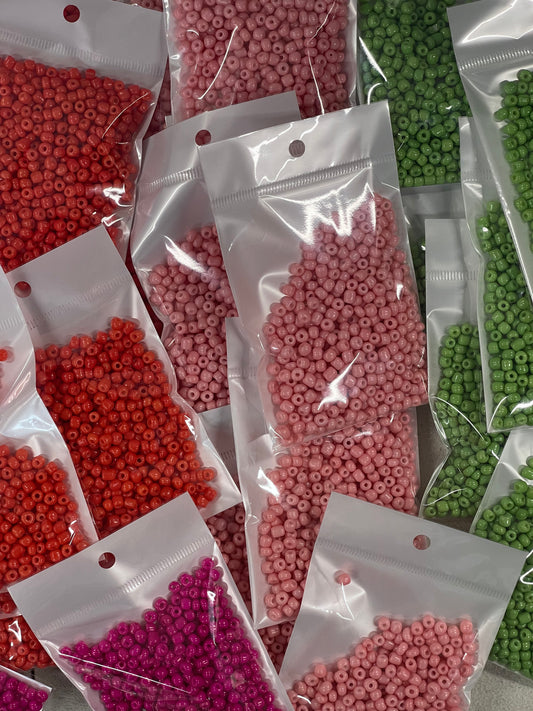 SEED BEAD 6/0 4MM 45 GRAMOS PACK