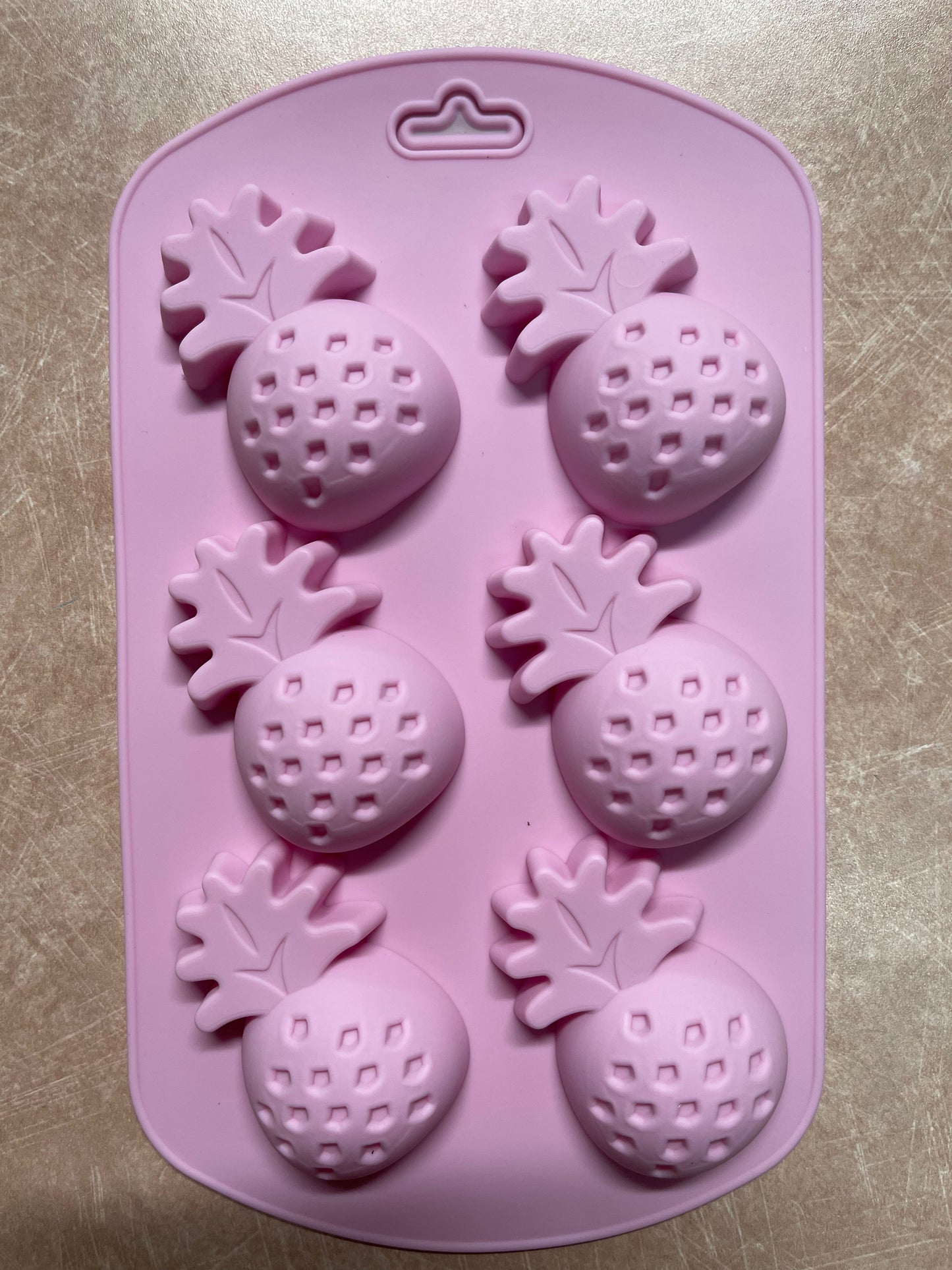 MOLDE SILICONE FRUTAS VARIADAS 6 CAVIDADES 1 PC