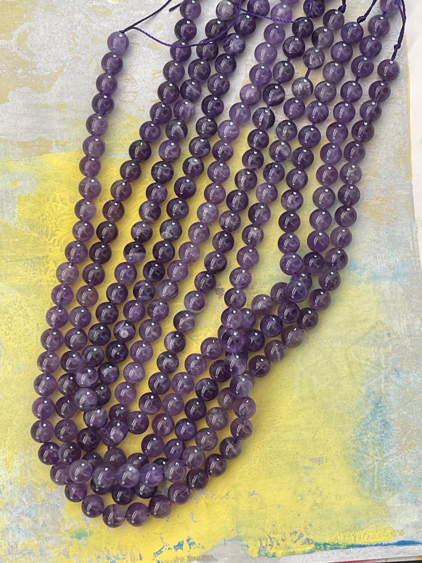 AMETHYST 8MM ROUND 1 STRAND