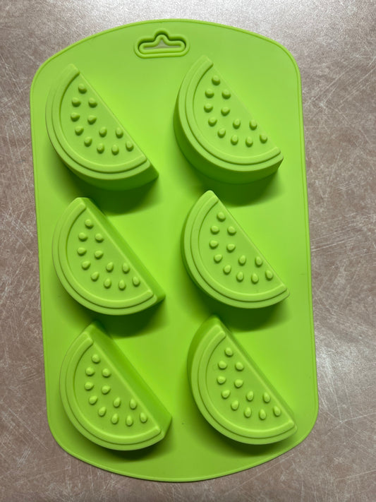 MOLDE SILICONE FRUTAS VARIADAS 6 CAVIDADES 1 PC