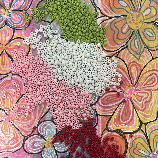 SEED BEAD 6/0 4MM OPAQUE ROUND 45 GRAMS 6 colores