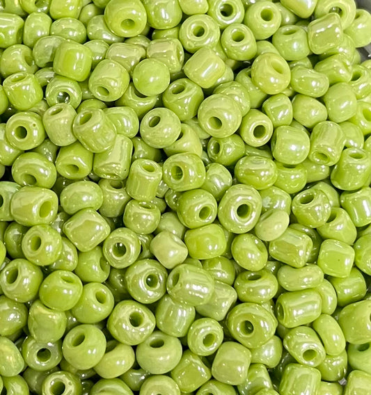 SEED BEAD 6/0 OPAQUE LUSTER 4MM 45 GRAMS PACK 5 COLORES