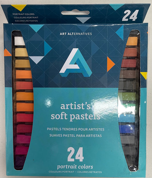 PASTEL DE TIZA SUAVE PORTRAIT COLORS 24 PC SET