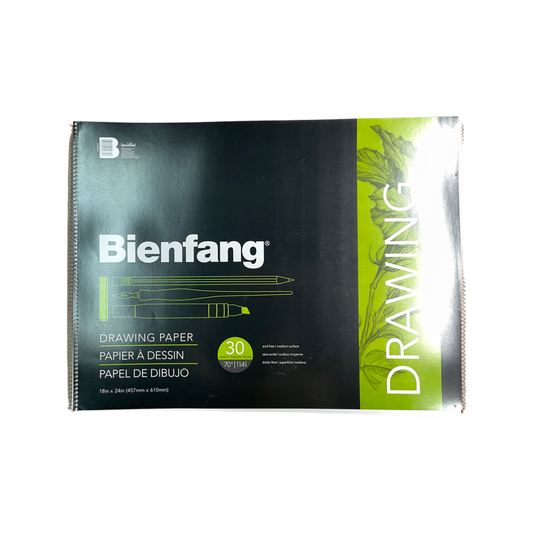 DRAWING PAPER PAD 18X24 WHITE PAPER 30 SHEETS 70 LB BIENFANG