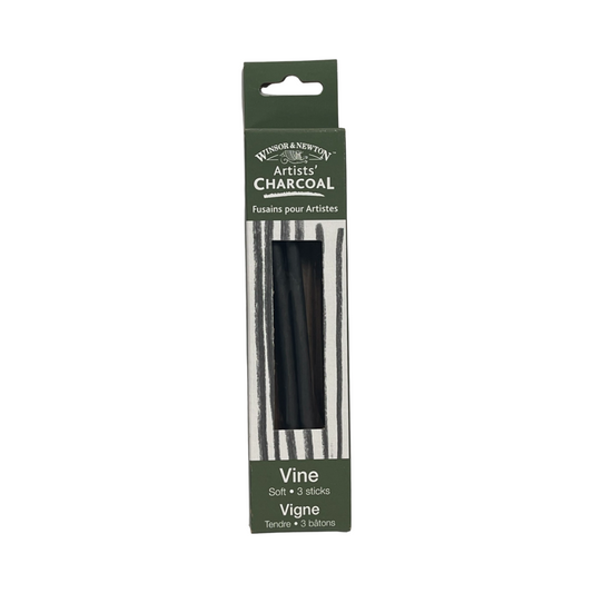 VINE CHARCOAL EXTRA SOFT WINSOR & NEWTON 3 PC