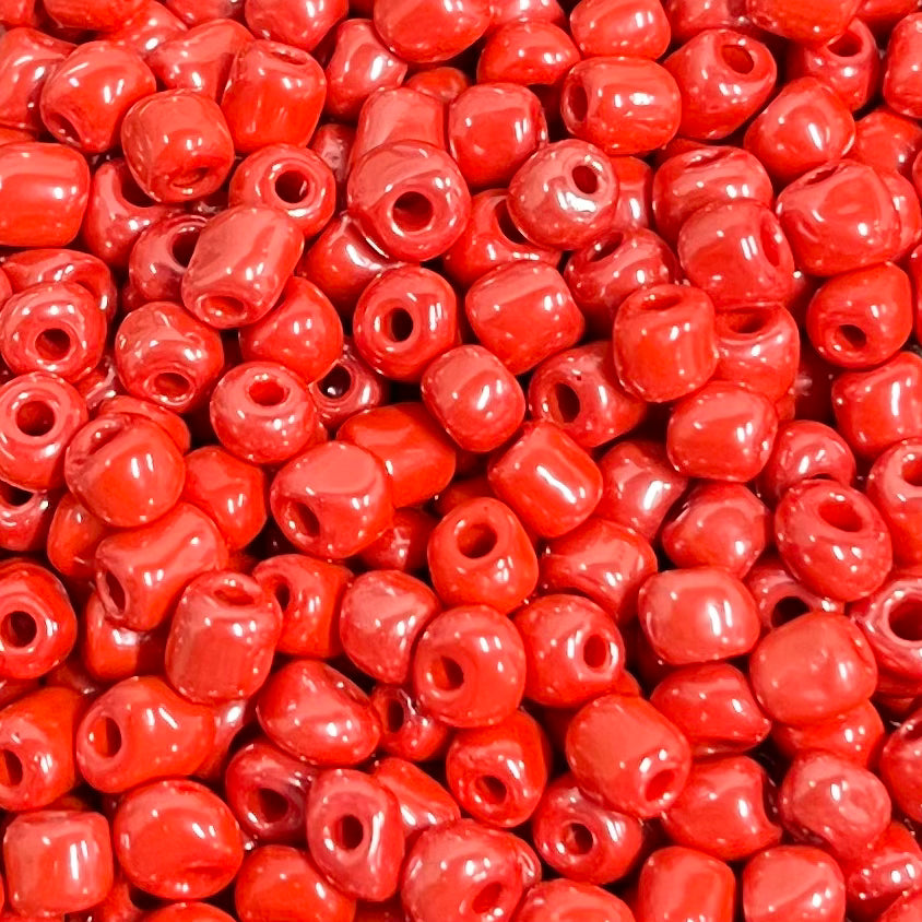 SEED BEAD 6/0 OPAQUE LUSTER 4MM 45 GRAMS PACK 5 COLORES