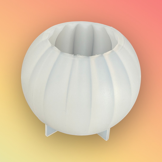 CANDLE PILLAR MOLD ROUND SHELL 8X6 CM 1 PC