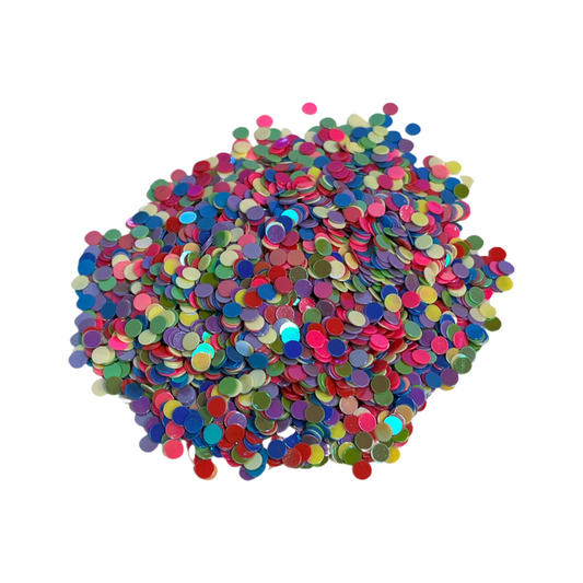 GLITTER CIRCLE SHAPE MULTICOLOR 15 GRAMS