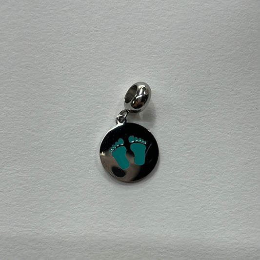 PENDANT SST 25MM BABY BOY BLUE 1 PC