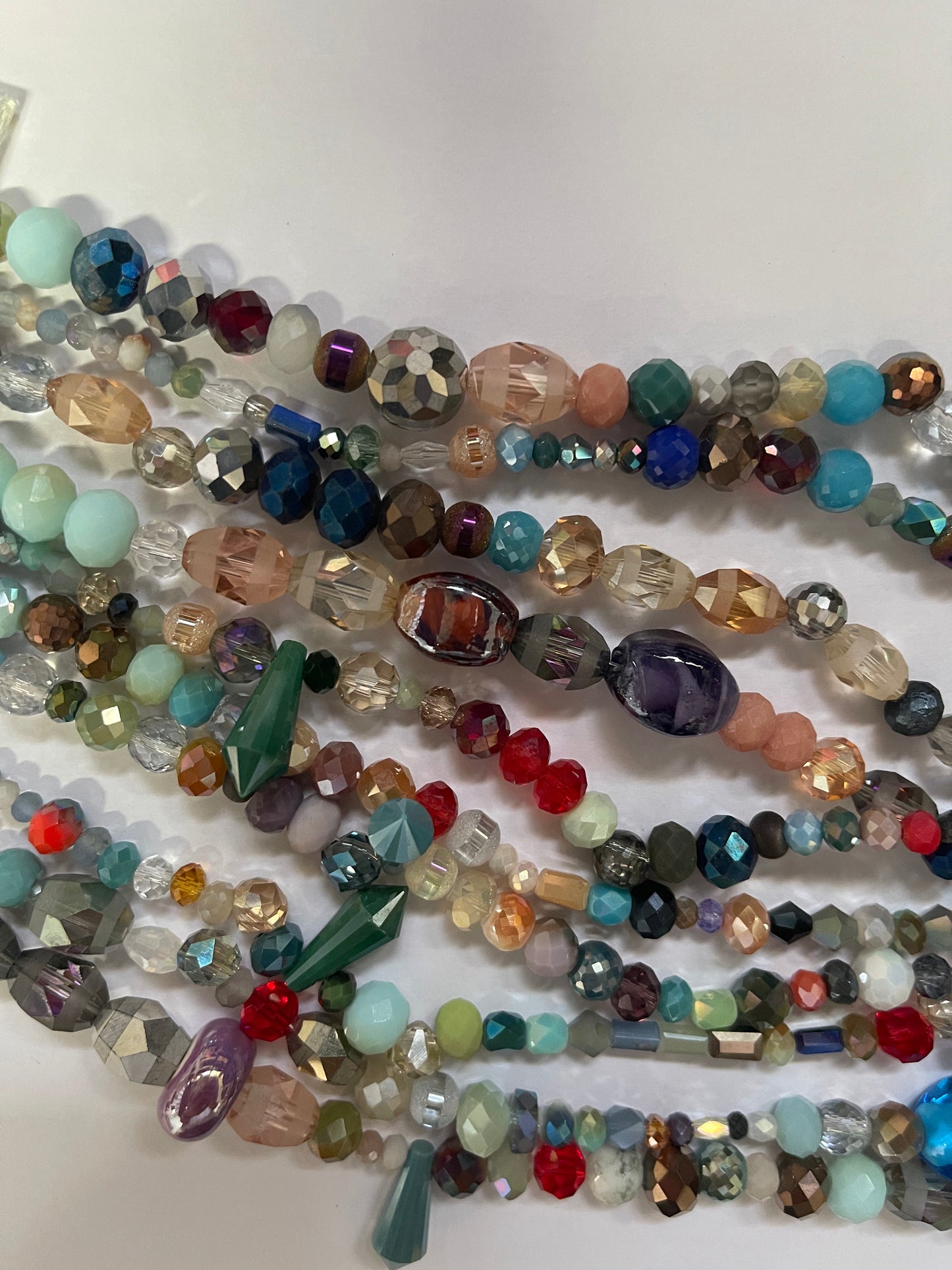 GLASS MIXED BEADS STRAND 1 STRAND