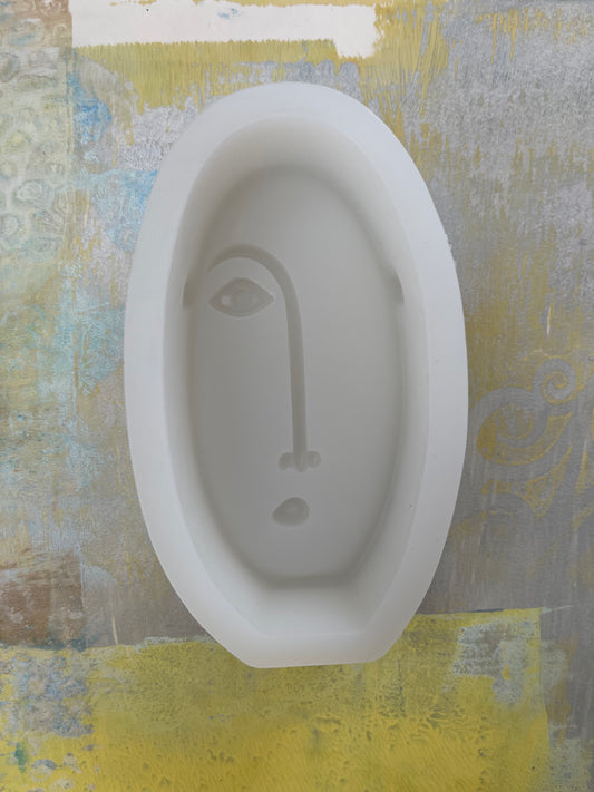 MOLD FACE FOR SOAP OR CANDLE 1 PC 11.5X6.8X2.8 CM