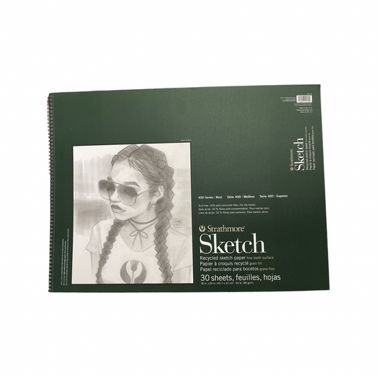 SKETCH PAD 18X24 INCHES 60 LB 30 SHEETS STRATHMORE 400 SERIES