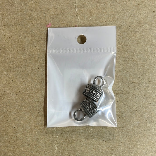 CORD ENDS OVAL SP KUMIHIMO 10MM 2 PC