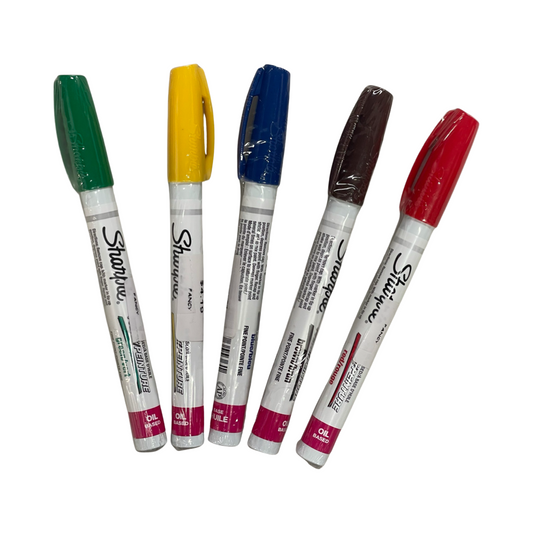 MARKER SHARPIE OIL FINE POINT 5 COLORS 1 PC