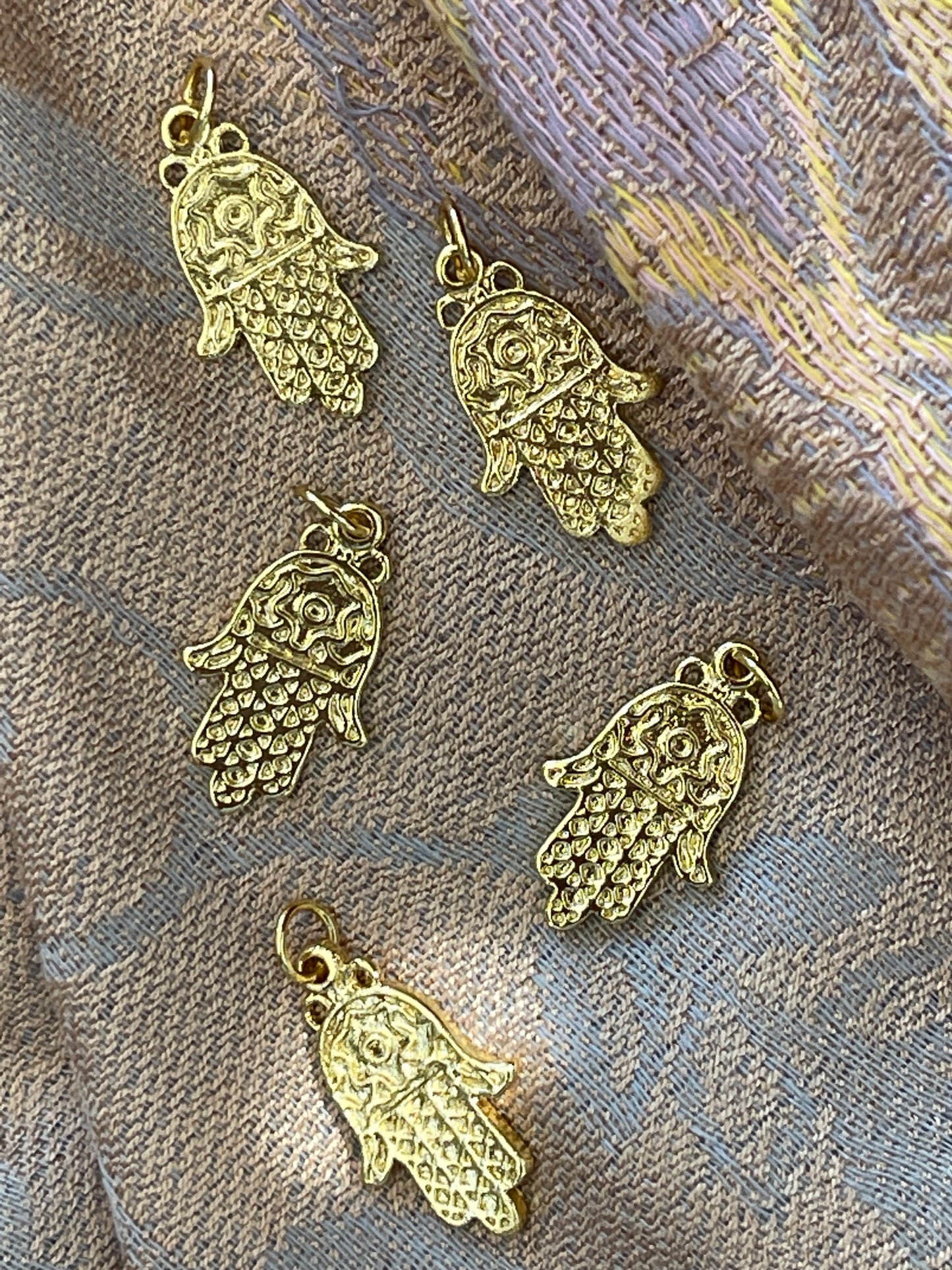 CHARM HAMSA GP18KT 21.5 MM 5 PC