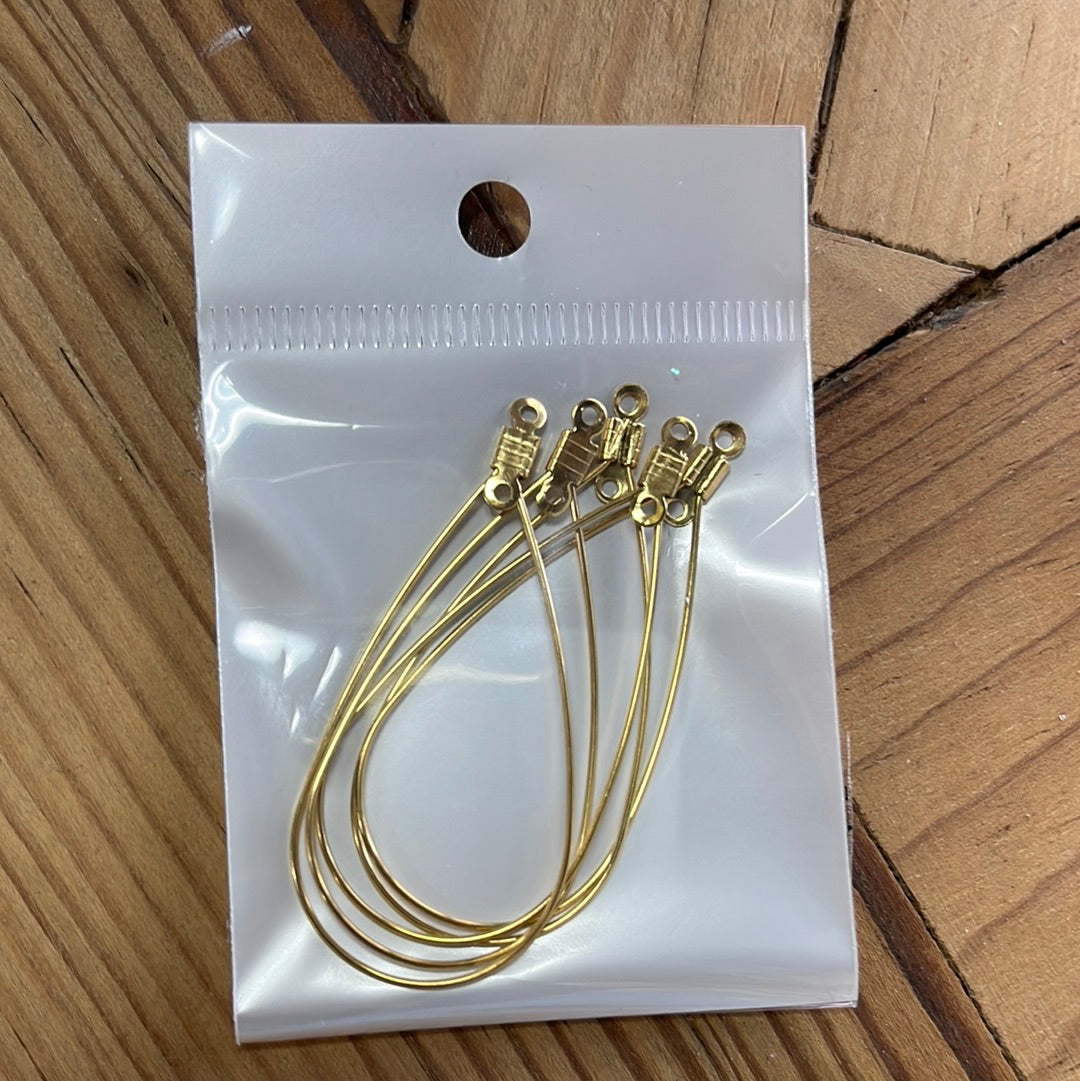 PENDANT WITE DROP SST EARRING 48.5MM