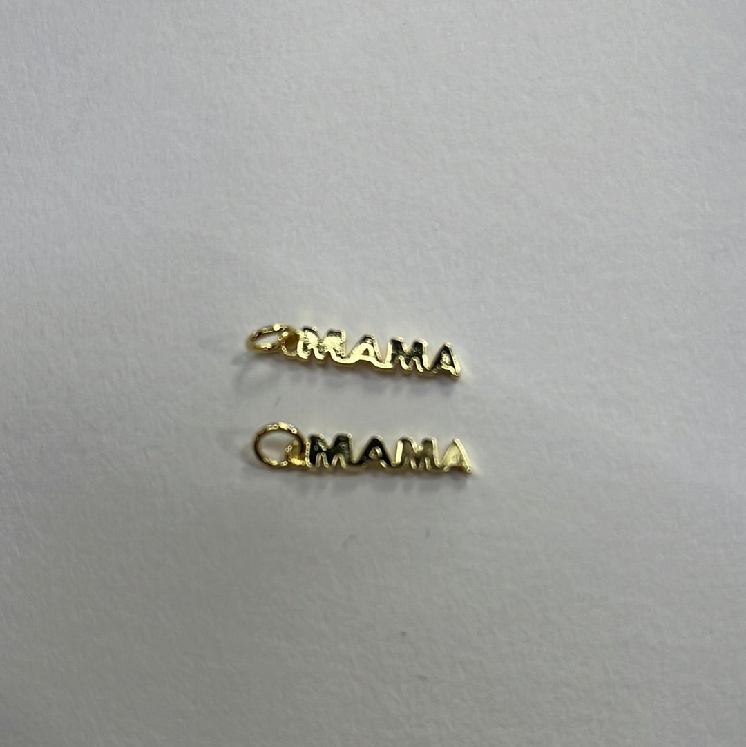 PENDANT "MAMA" GP 18KT 16.5X2MM 2 PC