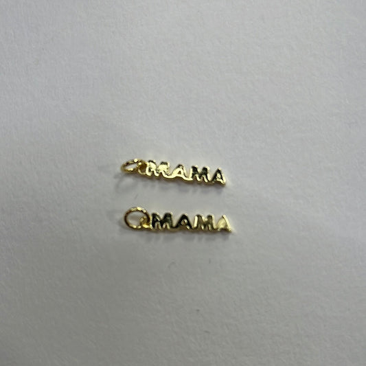 PENDANT "MAMA" GP 18KT 16.5X2MM 2 PC