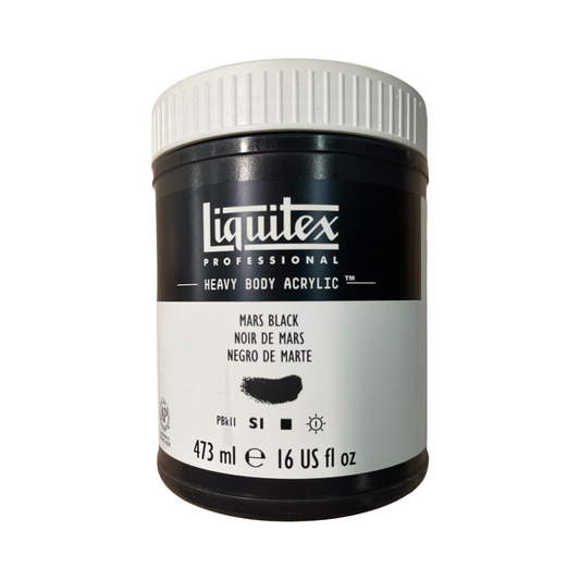 Acrylic heavy body mars black