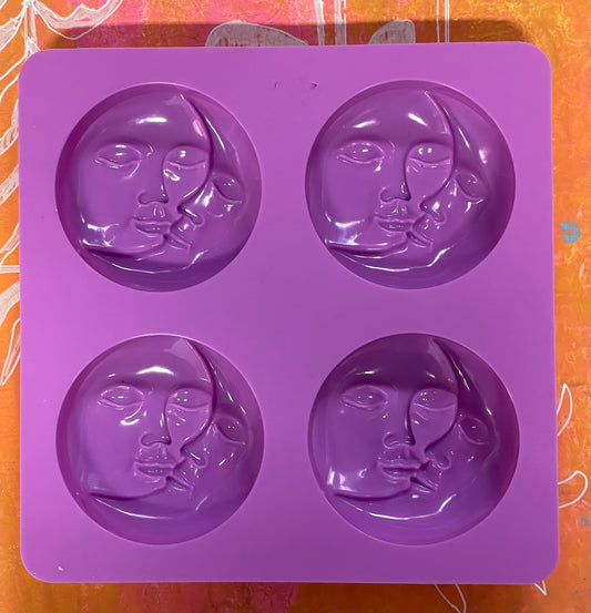 MOLDE DE JABON O VELA LUNA Y SOL 1 PC