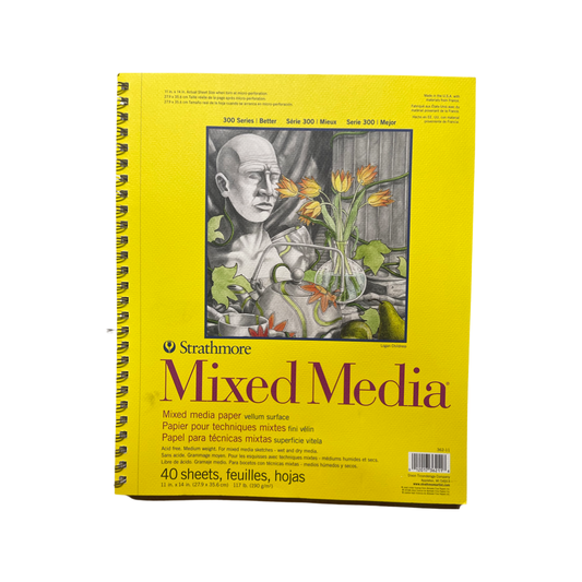 MIX MEDIA PAPER PAD 11X14 117 LB 40 SHEETS STRATHMORE