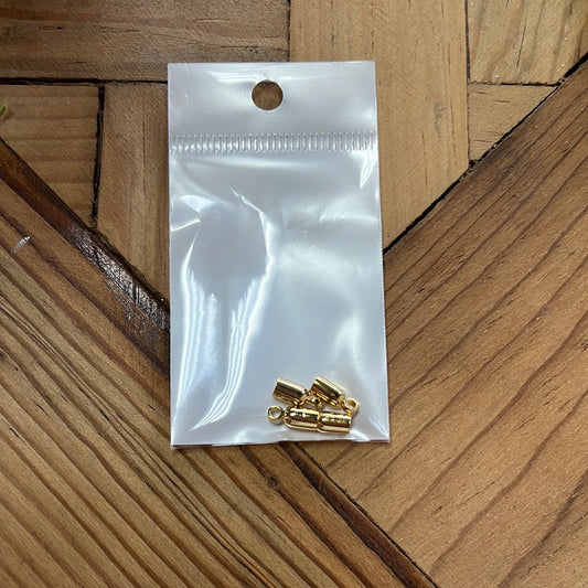 CORD ENDS GP 24KT 9.5MM HOLE 1.6MM