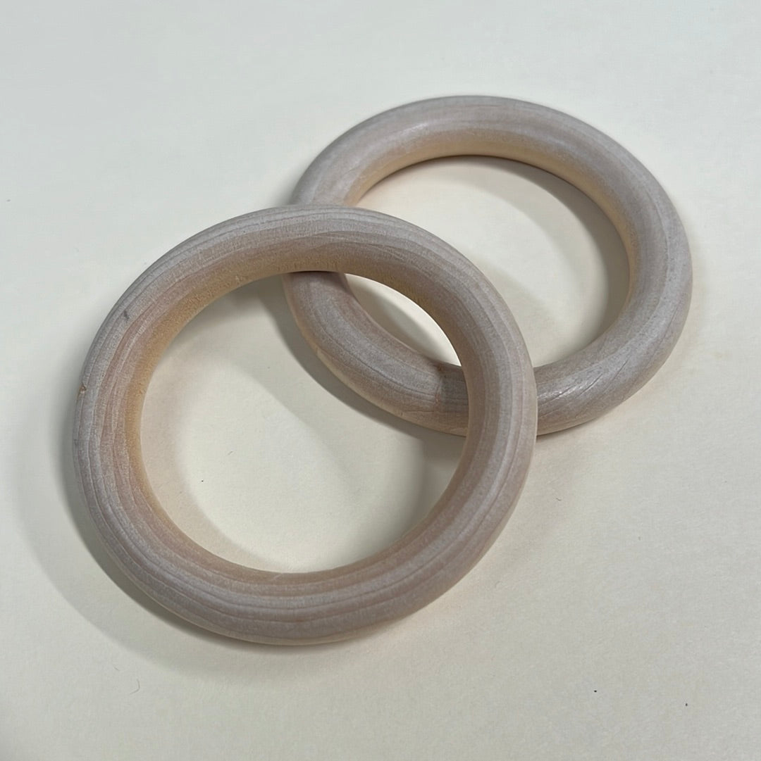 WOOD RINGS 2.75 IN 2 PCS