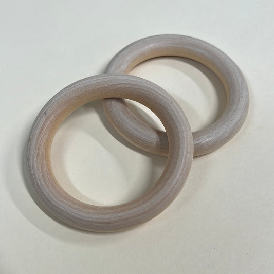 WOOD RINGS 2.75 IN 2 PCS