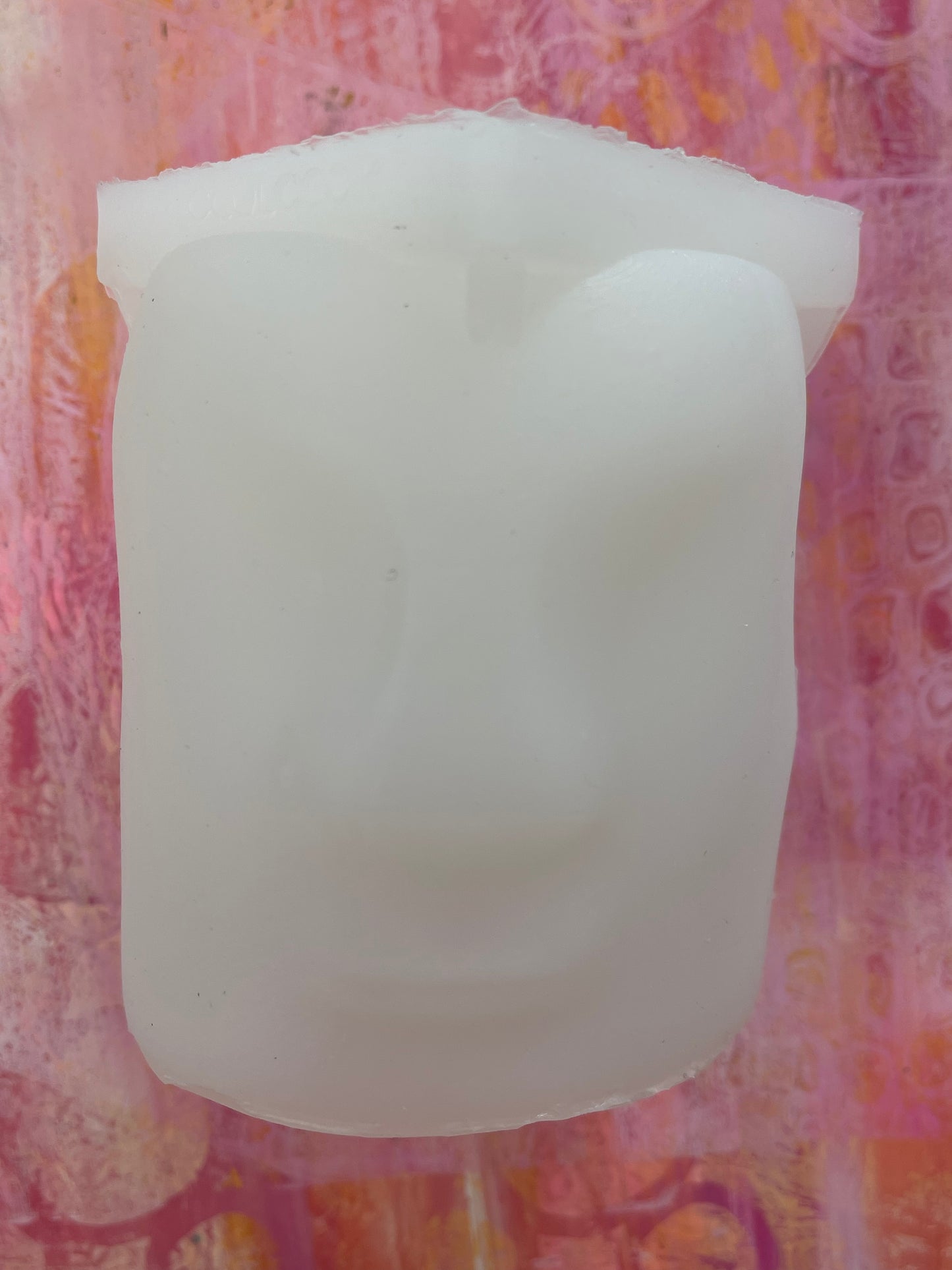 CANDLE MOLD PILLAR FACE 1 PC