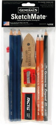 PENCIL DRAWING KIT CHARCOAL AND GRAPHITE SKETCHMATE
