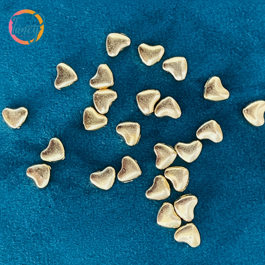 CONNECTOR HEART GP 6X5MM 25 PC