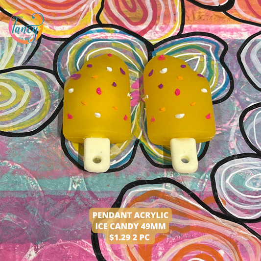 PENDANT ACRYLIC ICE CANDY 49MM 2 PC