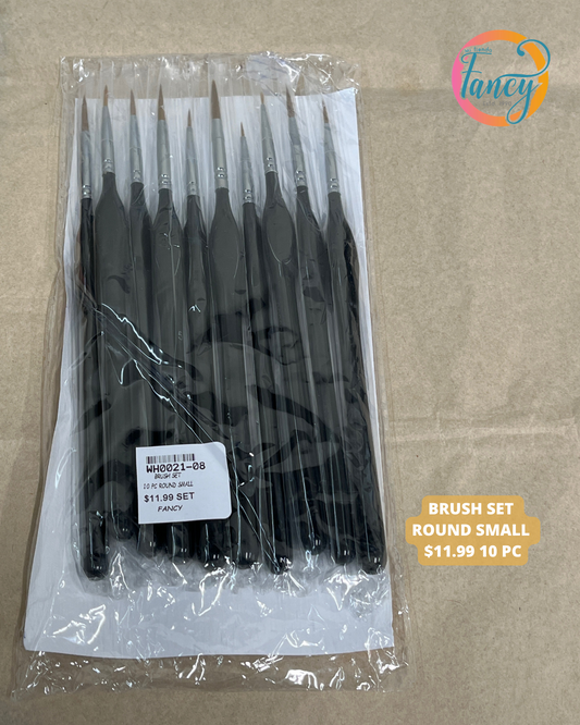 BRUSH SET ROUND SMALL 10 PC