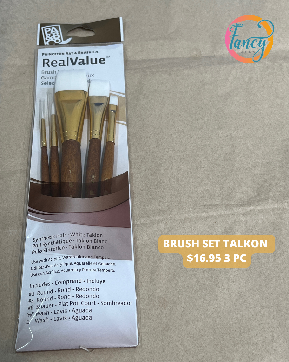 BRUSH SET TAKLON 3 PC