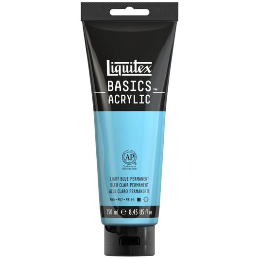 LIQUITEX BASICS ACRYLIC LIGHT BLUE PERMANENT 4 OZ
