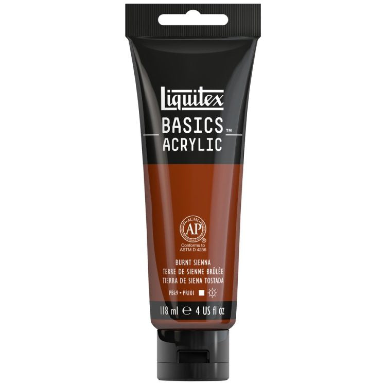LIQUITEX BASICS ACRYLIC BURNT SIENNA 4 OZ