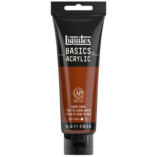 LIQUITEX BASICS ACRYLIC BURNT SIENNA 4 OZ