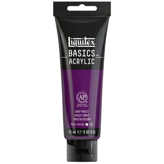 LIQUITEX BASICS ACRYLIC DEEP VIOLET 4 OZ