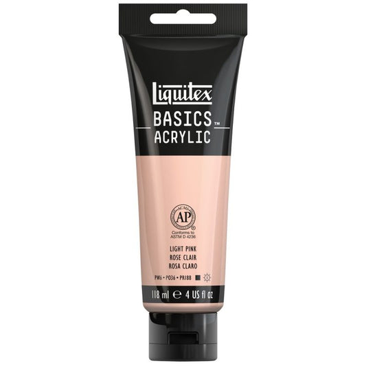 LIQUITEX BASICS ACRYLIC LIGHT PORTRAIT PINK 4 OZ