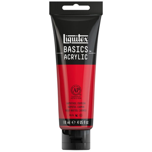 LIQUITEX BASICS ACRYLIC NAPTHOL CRIMSON 4 OZ