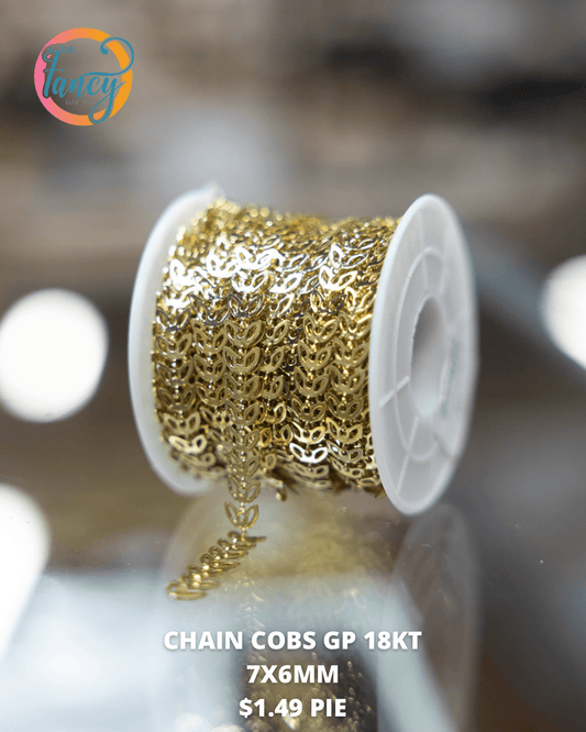 CHAIN LEAVES GP 18KT 7X6MM 1 PIE