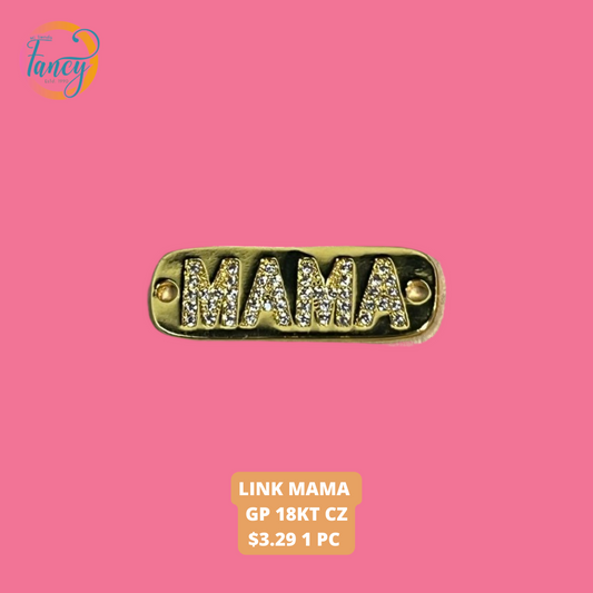 LINK MAMA GP 18KT CZ 1 PC